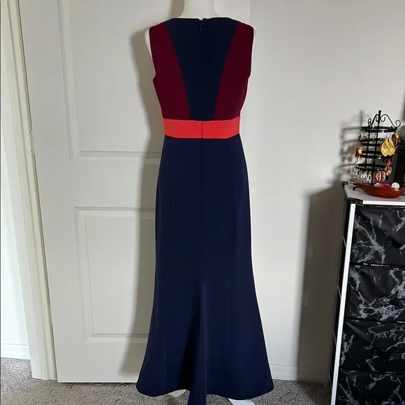 EUC BCBG Colorblock Formal Dress - 6 Petite - Picture 5 of 13